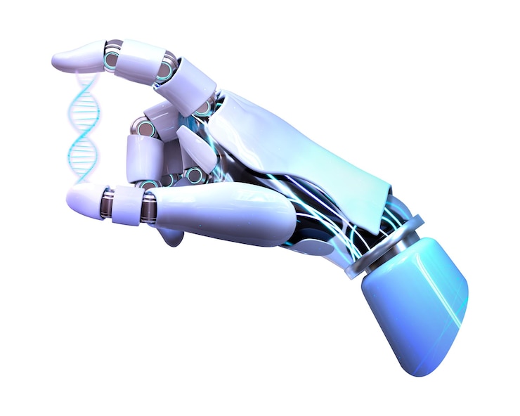 Foto adesivo png de gene de dna ai fundo transparente