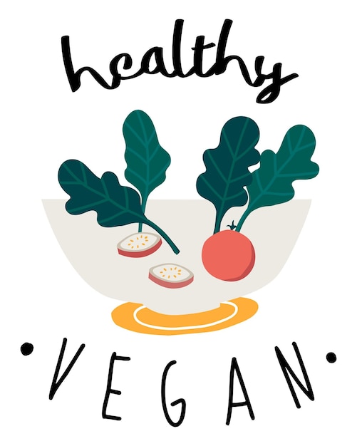 adesivo png vegano saudável fundo transparente