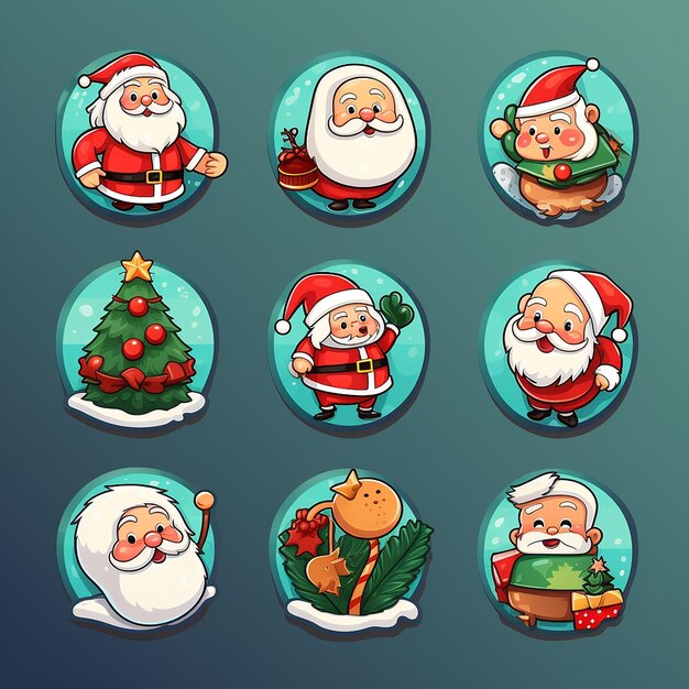 Foto adesivos de natal