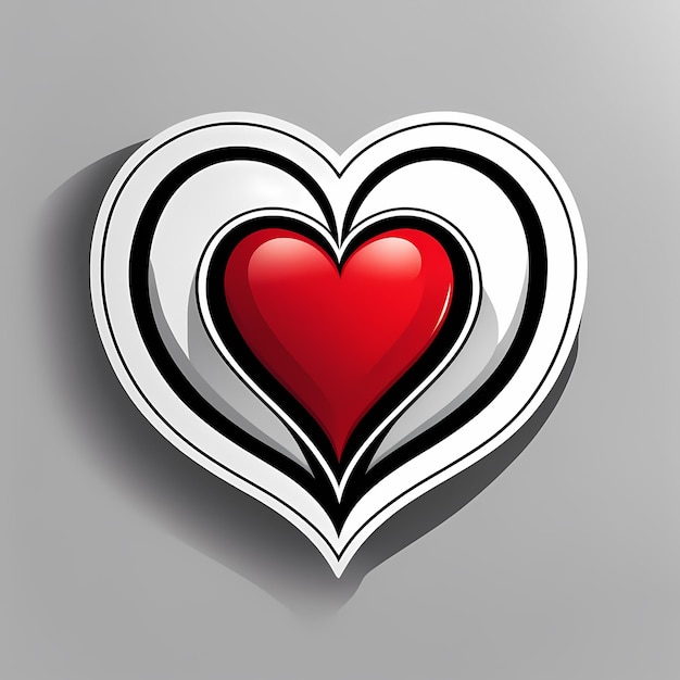 adesivos em forma de coração 3d corações com diferentes desenhos