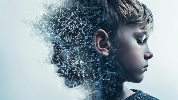 ADHD (Aufmerksamkeitsdefizit-Hyperaktivitätsstörung) Konzept für die psychische Gesundheit von Kindern