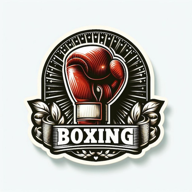 Foto adhesivo de boxeo