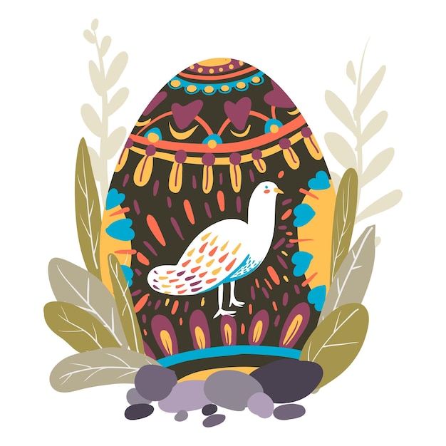 Adhesivo de diseño de Pascua de pájaro Png fondo transparente