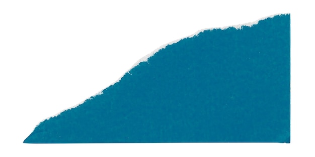 Adhesivo de esquina de papel azul png de fondo transparente