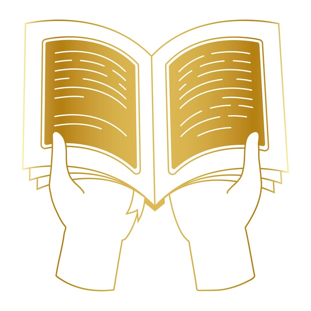 Adhesivo png dourado do Alcorão desenho artístico de linha plana fundo transparente
