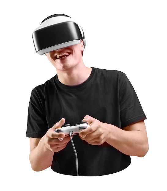 Adhesivo png de juegos de realidad virtual fondo transparente