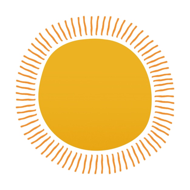 Adhesivo png del sol tiempo lindo clipart transparente