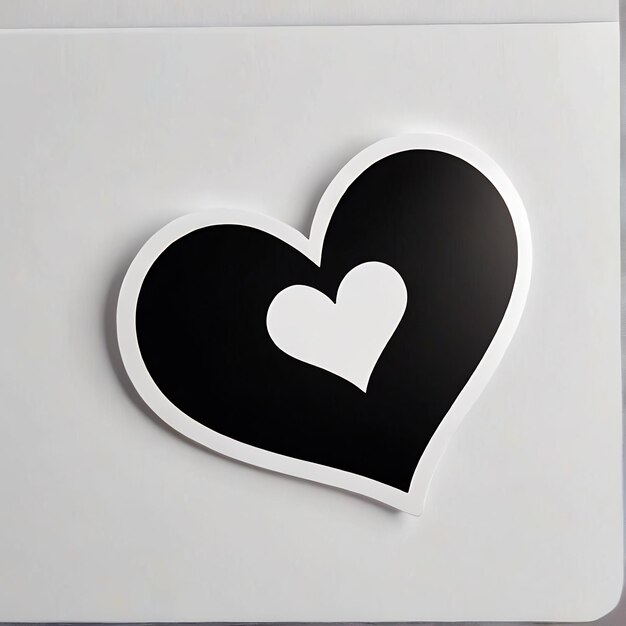 Foto adhesivos de corazón 3d personaje de dibujos animados 3d adhesivo con corazón