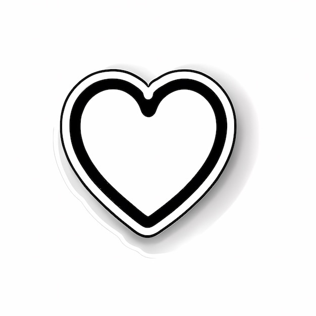 Foto adhesivos en forma de corazón corazones 3d con diferentes diseños adhesivos de estilo de dibujos animados de forma de corazón