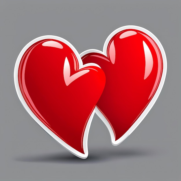 Adhesivos en forma de corazón Corazones 3D con diferentes diseños