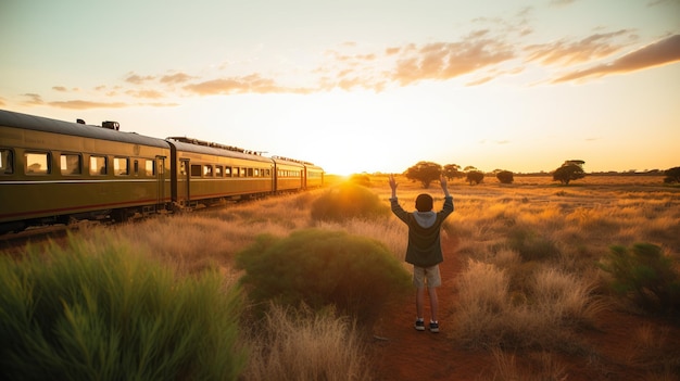 Foto adiós tren hola aventura