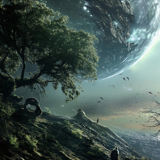 Adjetivo terrestre A natureza das pessoas e do ambiente que vivem em outro planeta