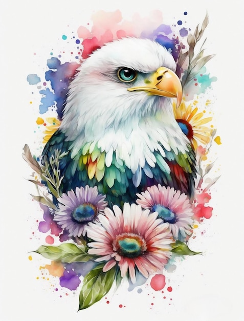 Adler-Aquarell-Illustration