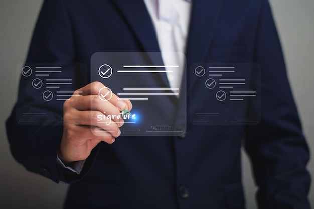 El administrador del concepto de negocio de firma electrónica es un acuerdo de firma electrónica en el negocio de tabletas