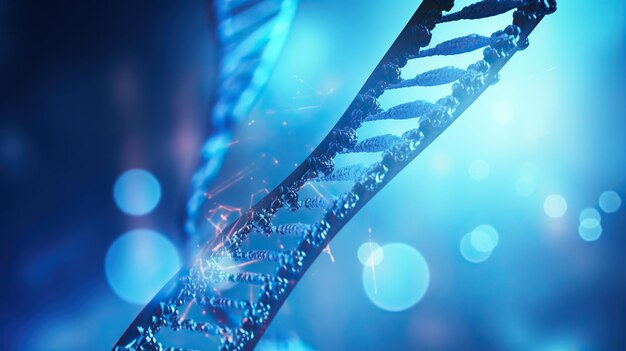 ADN fondo abstracto azul IA generativa