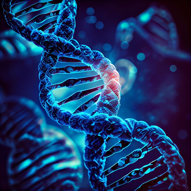 ADN humano 3d IA generativa