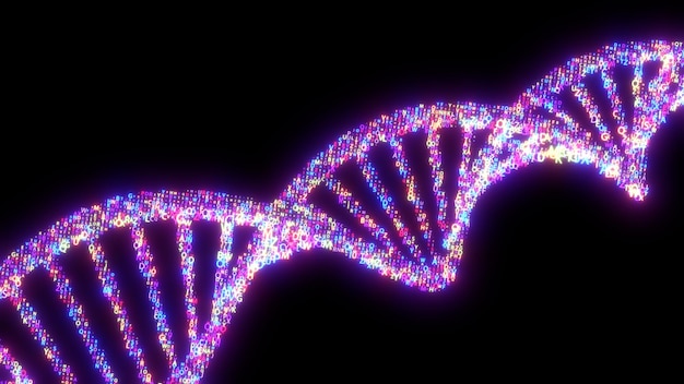 Adn molecular. celosía atómica. fondo de tecnología.