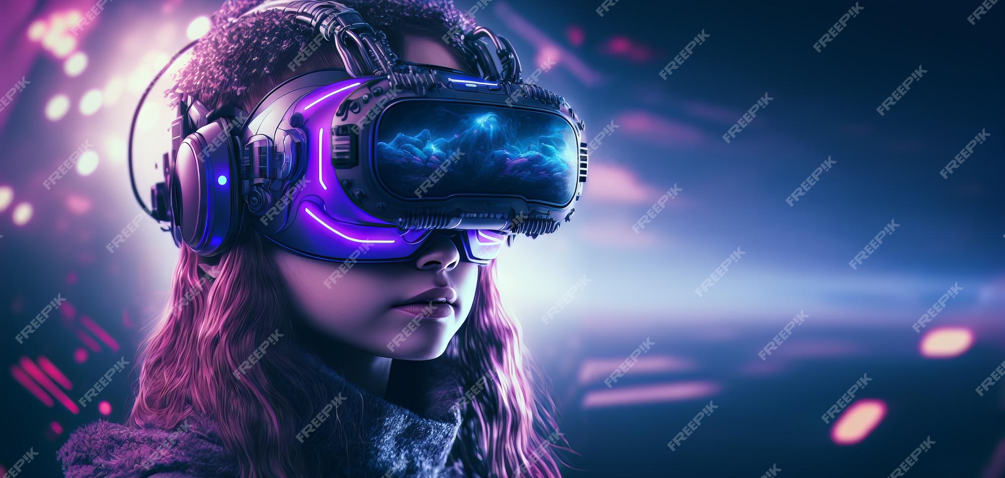 metaverso e conceito de tecnologia. moldura hexagonal e ícones do mundo  virtual, como jogar jogos online, aprender online, usar uma tela de 360  graus, usar óculos vr em fundo azul. 5631671 Vetor