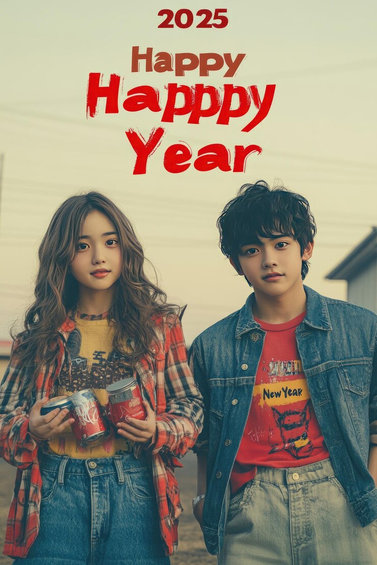Los adolescentes de Asia Oriental acogen la llegada del año nuevo 2025