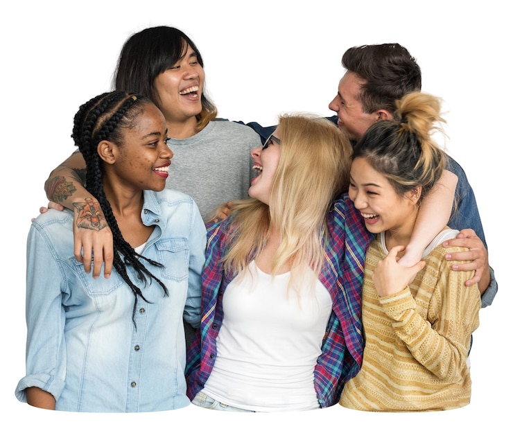 Foto adolescentes elemento png fundo transparente