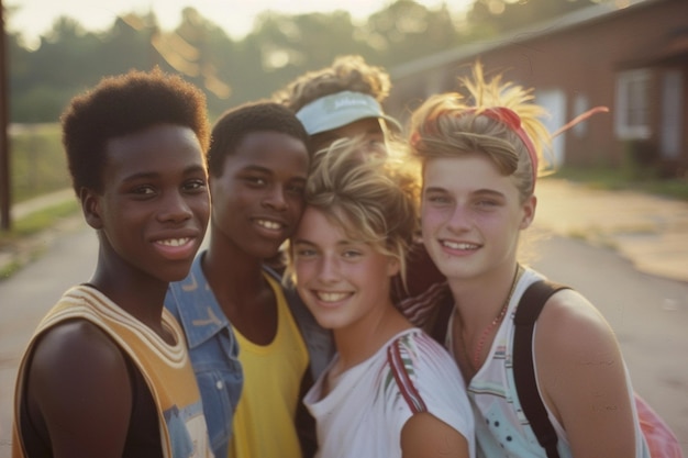 Los adolescentes estadounidenses en los años 1990 años 90 años 89 años hermosa bastante lindo tiempo fresco nostalgia vibe período gracioso