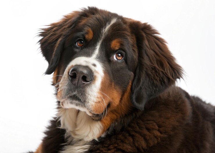 Adorable cachorro de montaña bernese