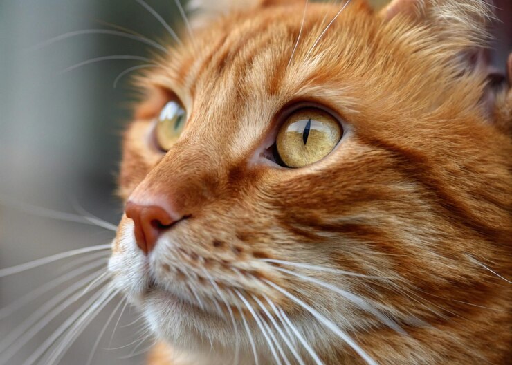 El adorable Ginger Cat de cerca