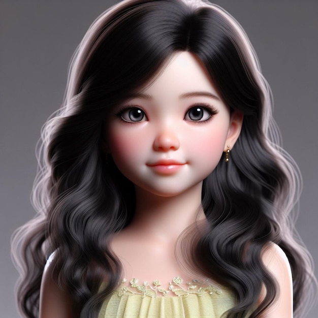 Adorable personaje 3D para niños