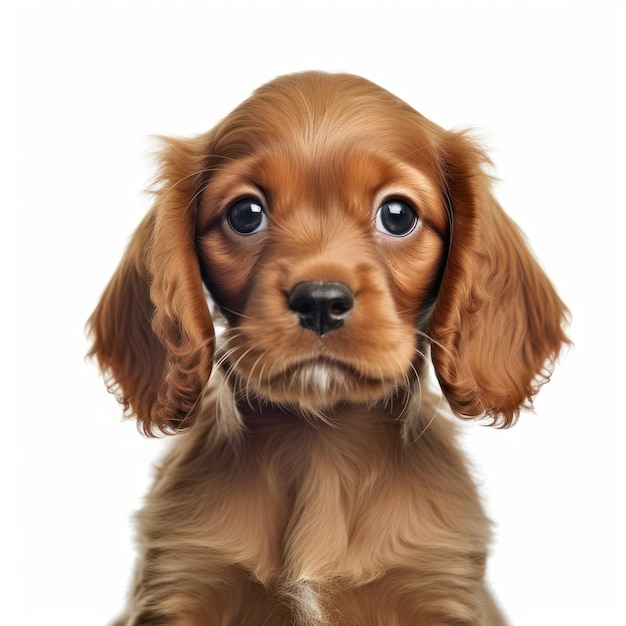 Adorable retrato de un cachorro de cocker spaniel bebé Generado por IA