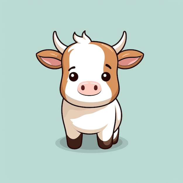 adorável personagem de vaca