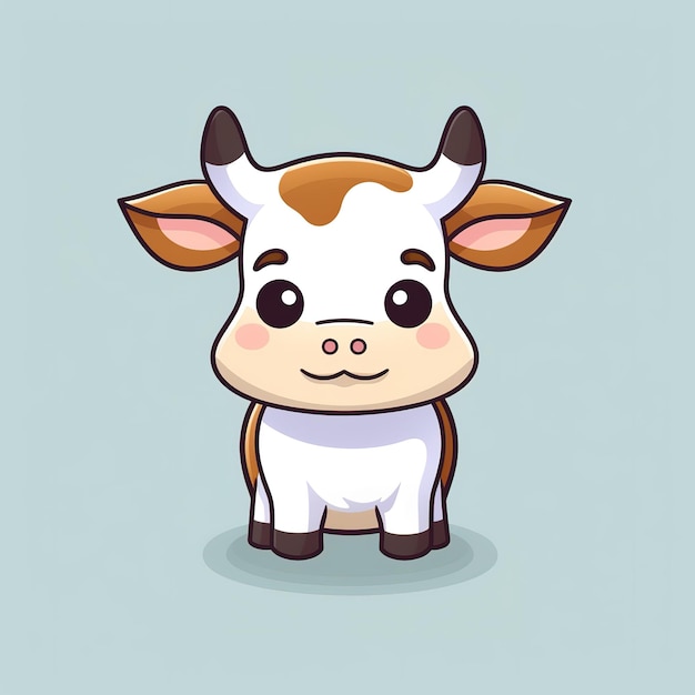 adorável personagem de vaca