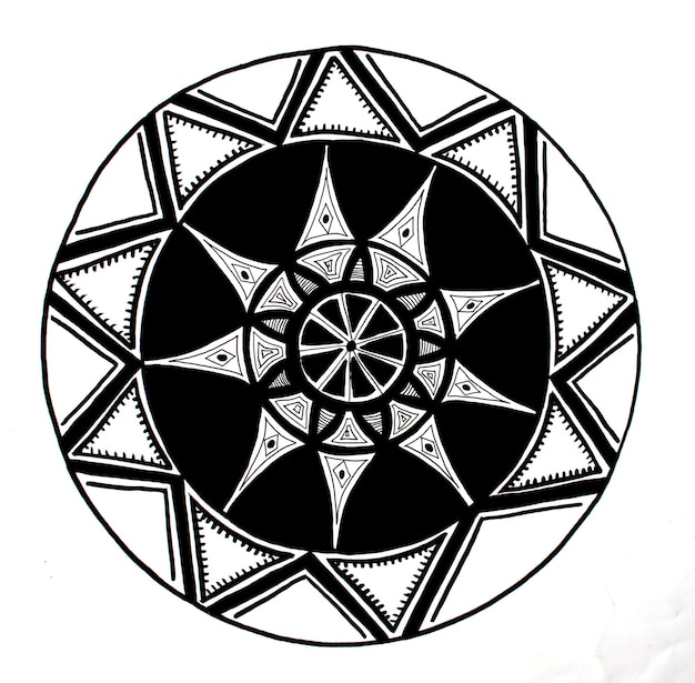 Adorno mandala negro