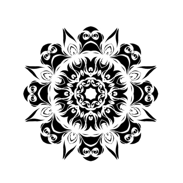 Adorno mandala negro