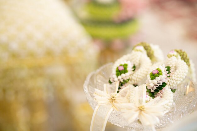 Adornos de boda tradicionales tailandeses