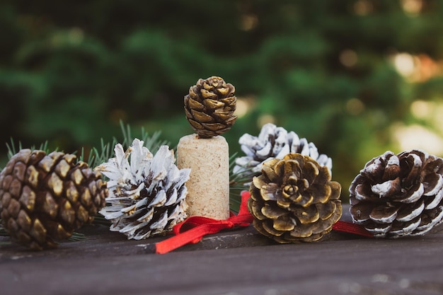 Adornos navideños Adornos para árboles de Navidad Piñas Objetos decorativos para fiestas