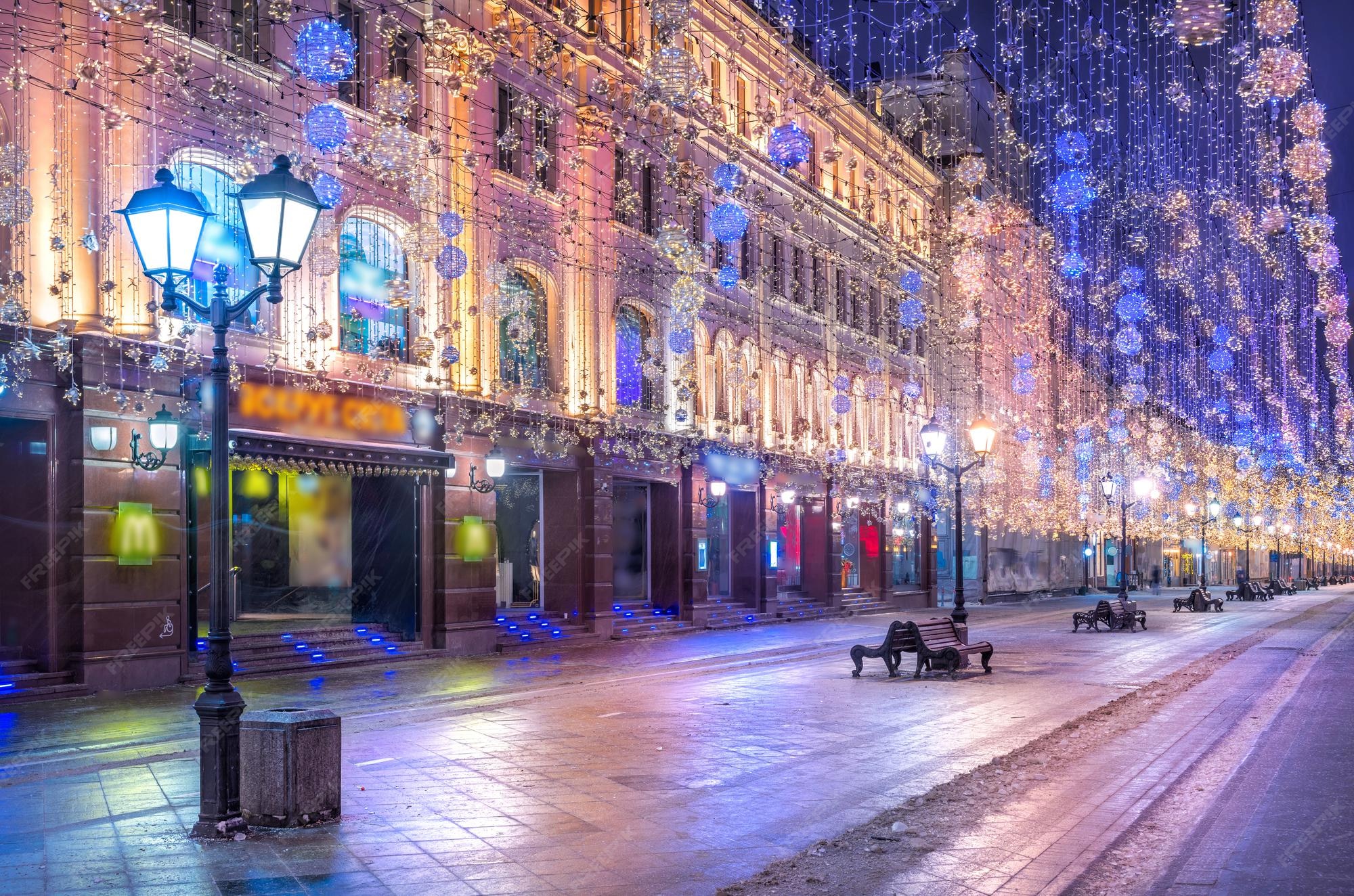 Арбат москва зимой