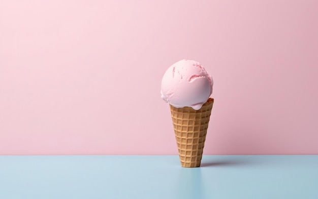 Adotando a IA generativa de sorvete minimalista