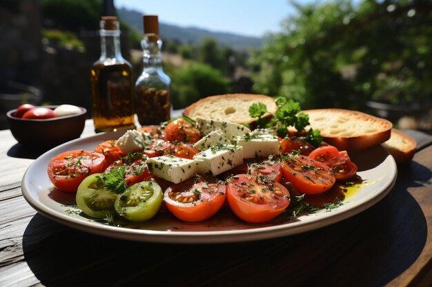 Foto aegean bliss griechische salat-rapsodie