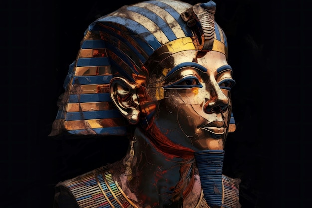 Ägyptischer Königskopf Erzeuge Ai