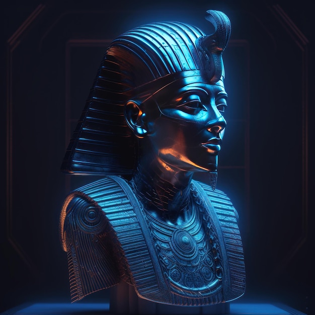 Ägyptischer Pharao Hyperrealistische bildgenerierende KI