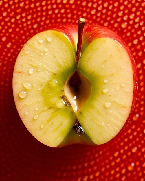 Foto Äpfel erfreuen sich an der erforschung der welt der obstäpfel