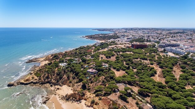 Aéreo. Cape bach em Olhos de Água Algarve