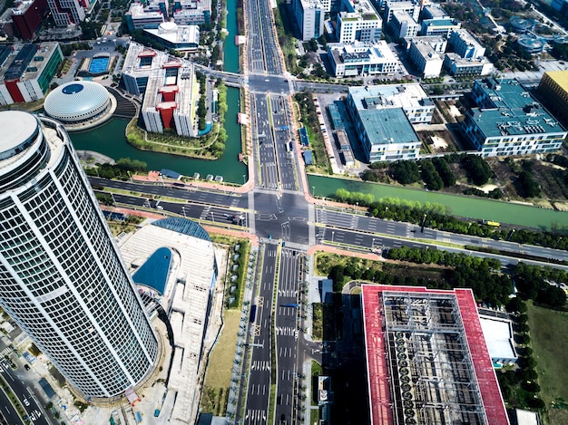 Aerial City-Kreuzung