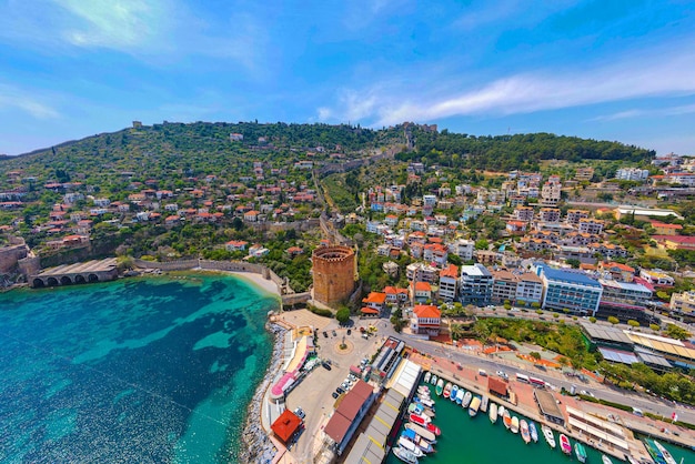 Aerial City und Alanya Castle erstaunliche Aussicht