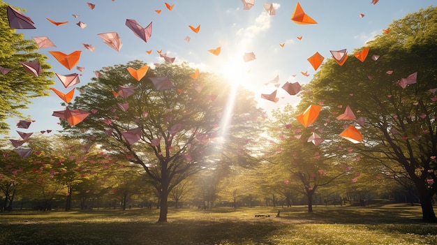 Aeródromos de papel caprichosos para o Ano Novo