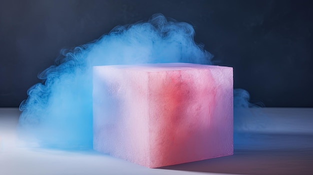 Aerogel materiais ultraleves isolamento térmico fundo de cor sólida