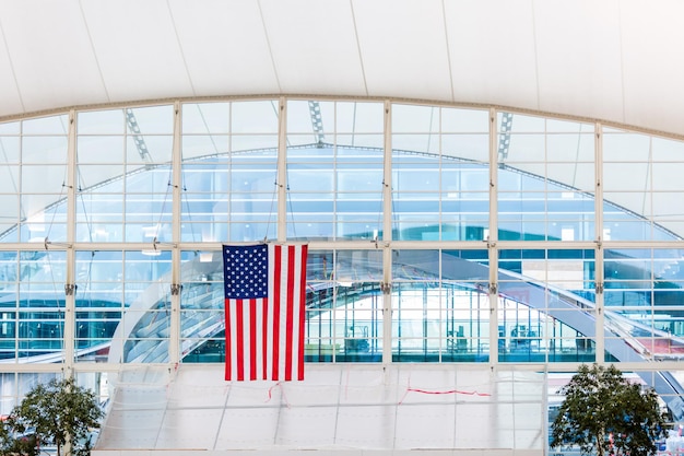 Foto aeropuerto internacional de denver el típico domingo por la mañana.