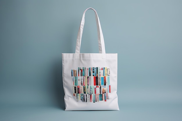 Foto Ästhetische attraktivität enthüllung der kunst des weißen buches auf tote bag ar 32