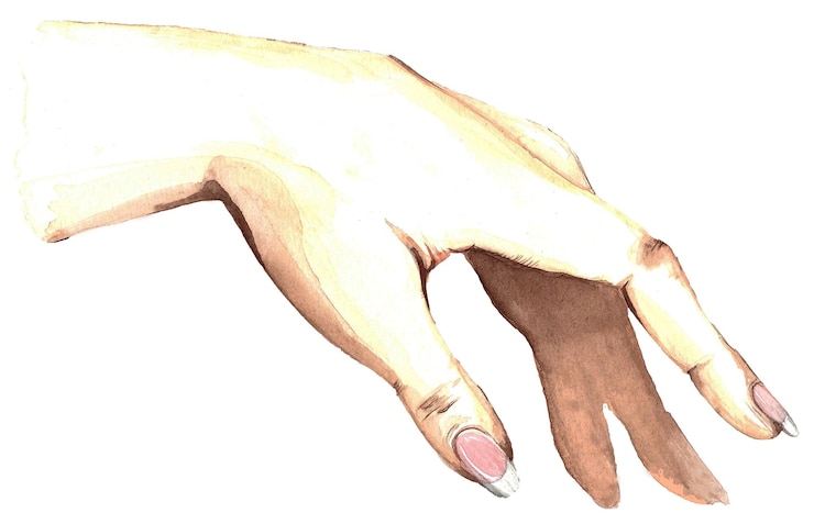 Foto ästhetische hand