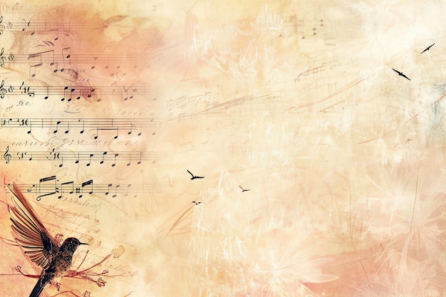 Ästhetischer freier Raum, leichte Farbe, klassisches musikalisches Banner-Design zum Schreiben von Gedichten eines Dichters